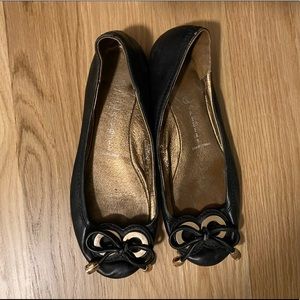 Jeffrey Campbell Black Ring 2 Ballet Flats 8.5